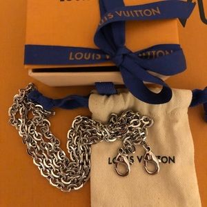 AUTHENTIC LOUIS VUITTON SILVER CHAIN STRAP